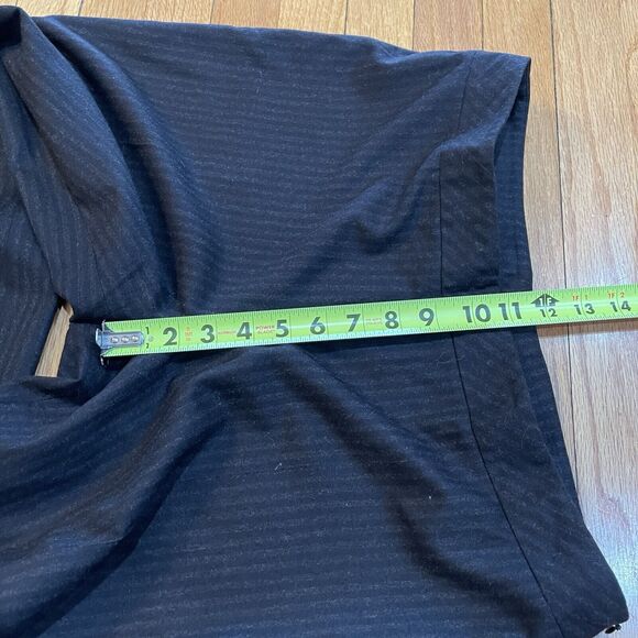 AKRIS Womens Pinstripe Wool Career Pants Size 10 Straight Leg Brown Excellent - Picture 11 of 14